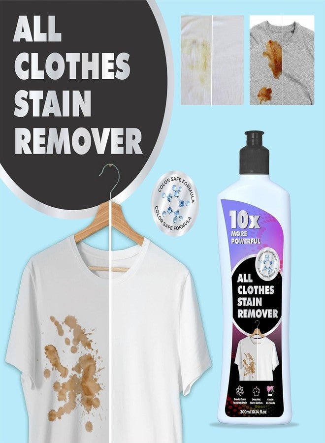 Fixily Stain Remover for Make-up, Pen, Ink, Cuff & Collar Stains | Removes all types of hard Stain on fabric | Safe on all Colours | Specialist for Cotton Linen Polyester Blended Fabric Denim - 300ML - Image 4