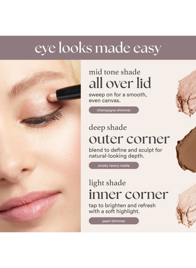 Julep Eyeshadow 101 Crème to Powder Waterproof Eyeshadow Stick, Mink Mauve Metallic - Image 5