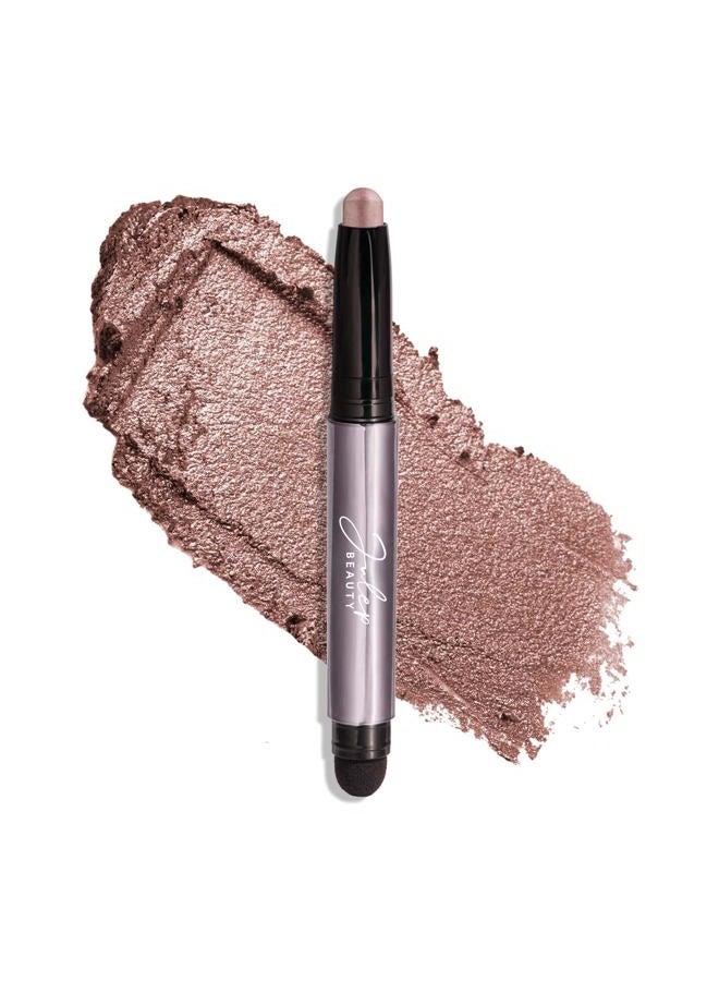 Julep Eyeshadow 101 Crème to Powder Waterproof Eyeshadow Stick, Mink Mauve Metallic - Image 1