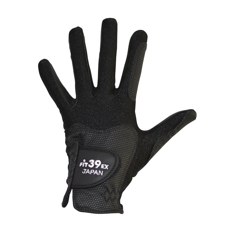 Fit39 EX Golf Gloves (Black/Black) (Small) - Image 1