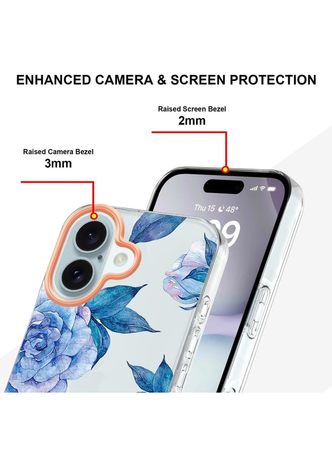 اس-توب جراب لهاتف iPhone 16 Plus من سلسلة الزهور والنباتات IMD TPU - Image 4
