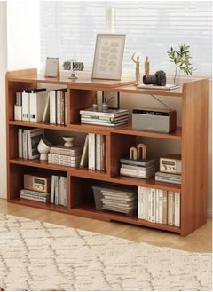 Kutis 5-Tier Desktop Bookcase Retractable Bookcase Brown 120x17x80 cm  - Image 1