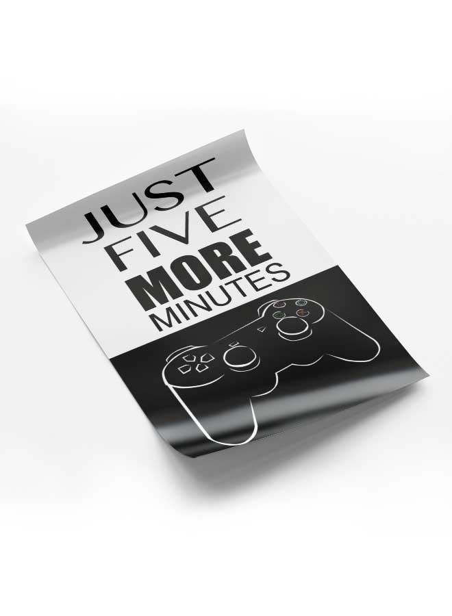 لوحة بوستر ديكور لوحة بدون فريم مع أربع قطع منفصلة من اللاصق ذو الوجهين تصميم خمس دقائق فقط غرفة النوم غرفة المعيشة وديكور المكتب - Image 1