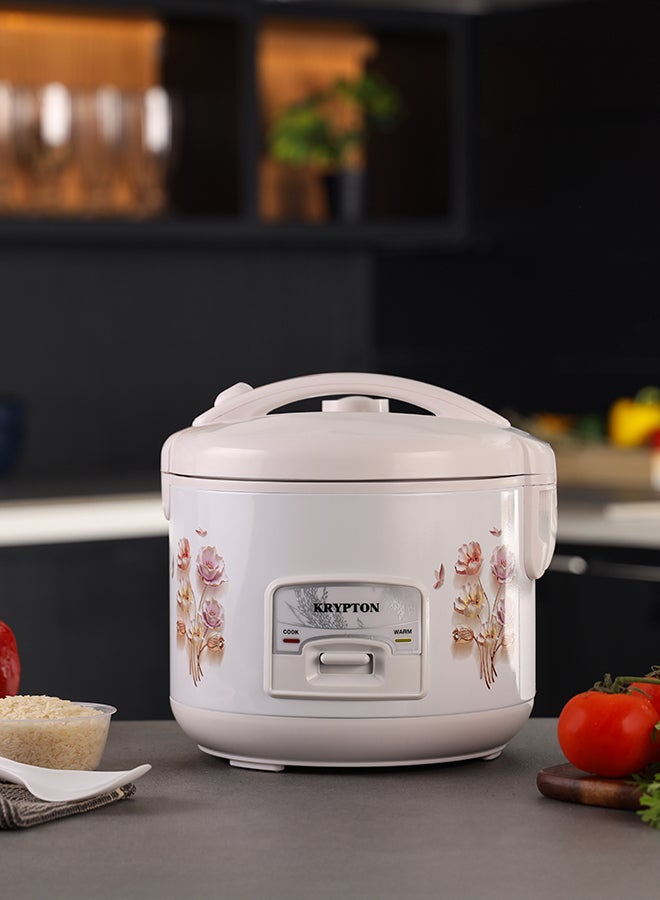 كريبتون جهاز طهي الأرز الكهربائي بجهاز طهي بالبخار 1.5 L 500 W KNRC6022H أبيض/برتقالي - Image 4