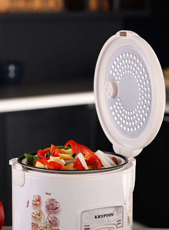 كريبتون جهاز طهي الأرز الكهربائي بجهاز طهي بالبخار 1.5 L 500 W KNRC6022H أبيض/برتقالي - Image 3