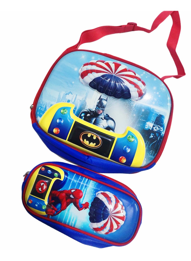 Set of high quality thermal lunch bag with pencil case