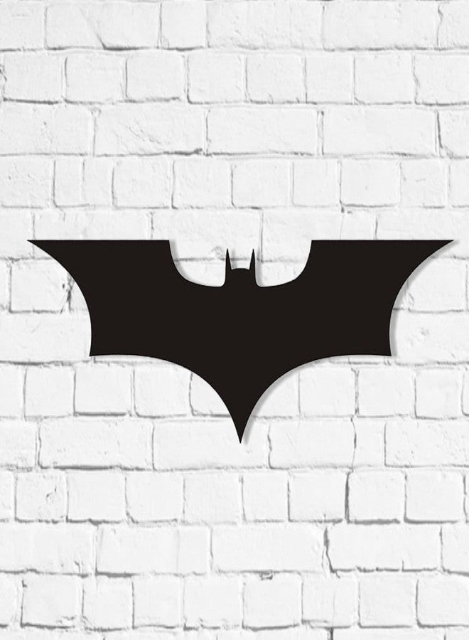AD INFINITUM ® Superheros logo wall art| 6mm MDF Wood (without lights)| for Comic Lover, Gifting, Kids Room, Gaming Setup, Gaming Room, Man Cave (pack of 1 | the Dark Knight) - Image 2