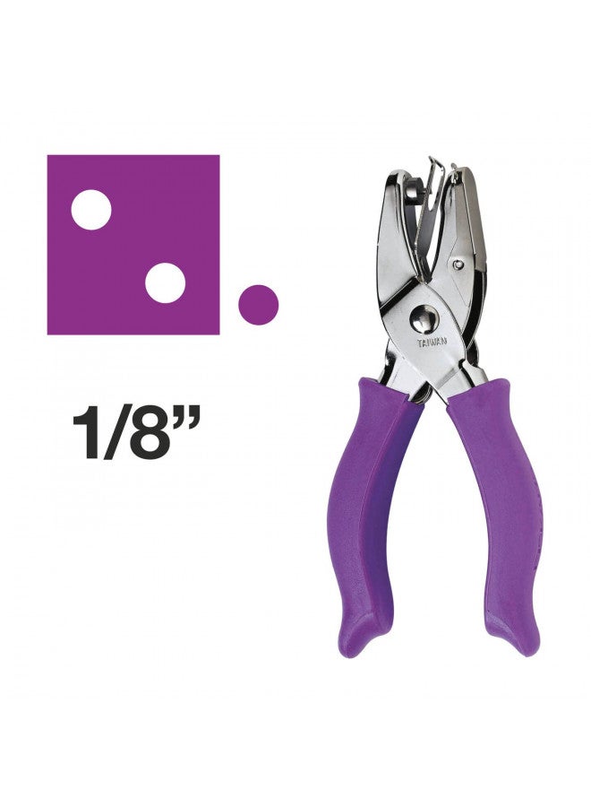 Fiskars 23517097J Circle Hand Punch, 1/8 Inch, Purple , Pink - Image 3