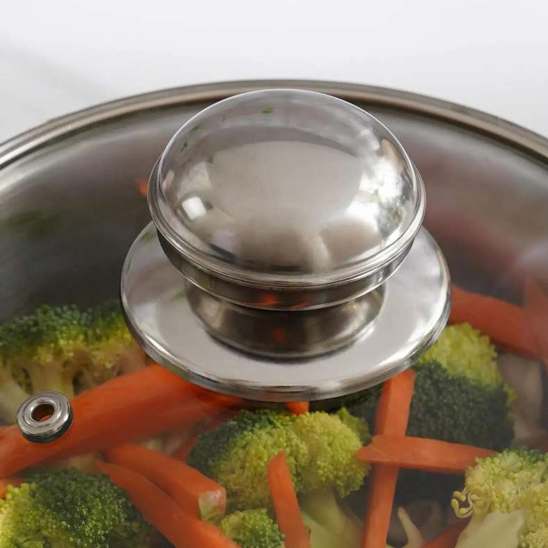Pan Home Amara Sauce Pan with Lid - Chrome - Image 5