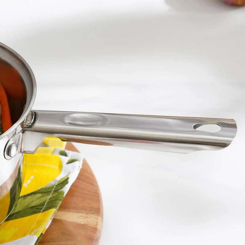Pan Home Amara Sauce Pan with Lid - Chrome - Image 4