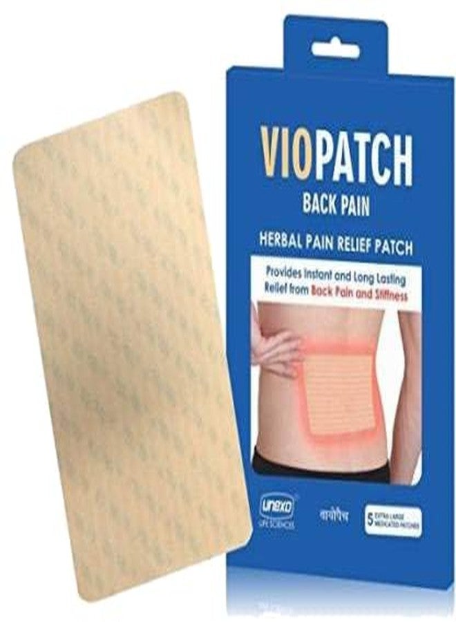 Viopatch Back Pain Relief Patch XL - Pack of 5 Extra Large Patches | Instant & Long Lasting Relief from Lower or Upper Back Pain | Natural | No Side Effects - Image 1