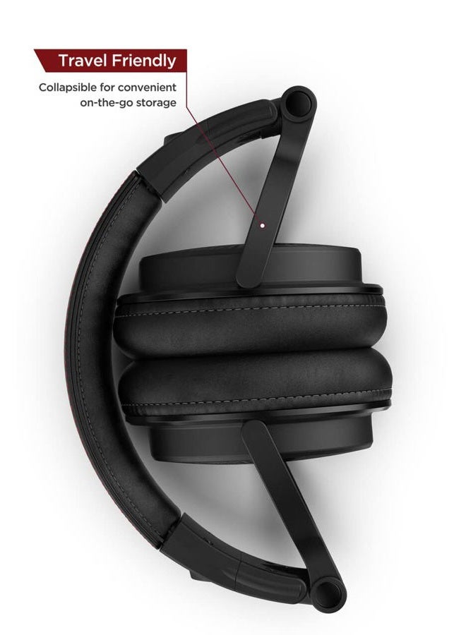 Thore ENCASED Thore Over Ear iPhone Headphones with Lightning Connector (Apple MFi Certified) – Closed Back Studio DJ Monitor Earphones (50mm Neodymium Drivers) (V200 Black/Red) - Image 3