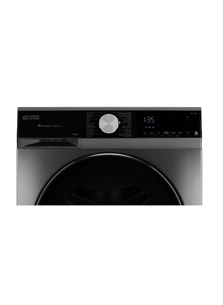 GENERAL SUPREME General Supreme Washing Machine Automatic Front Load 13 KG , 8 KG DRY,Inverter, Dark Silver, GSFLA1308DM  - Image 3