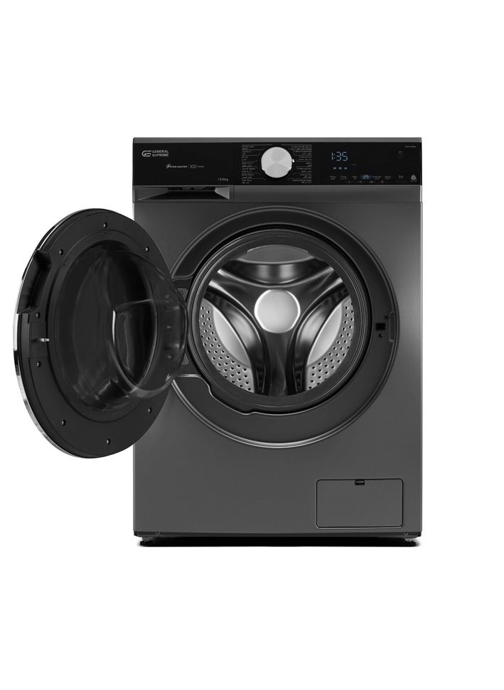 GENERAL SUPREME General Supreme Washing Machine Automatic Front Load 13 KG , 8 KG DRY,Inverter, Dark Silver, GSFLA1308DM  - Image 4