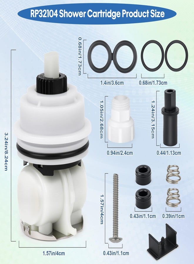 Starry RP32104 Shower Cartridge Replacement for Delta Monitor 1700 Series (1998-2005) Tub and Shower Valve, Dual Function Faucet Cartridge Assembly - Image 2