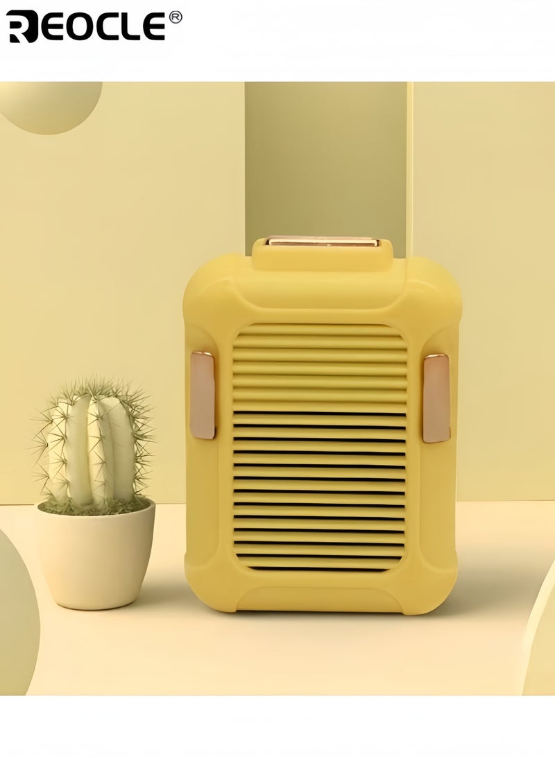 ريوكل مروحة خصر محمولة بمشبك 4000 مللي أمبير في الساعة مروحة رقبة شخصية قابلة لإعادة الشحن حتى 16 ساعة مع تدفق هواء قوي و3 سرعات بدون استخدام اليدين مروحة قلادة للعمل والمشي لمسافات طويلة وصيد الأسماك - Image 1