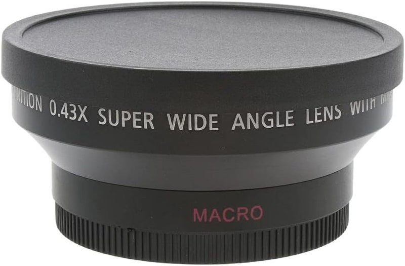 klarako 62mm 0.43X Wide Angle + Macro Conversion Lens for Canon SLR Camera DV 0.43X67 Universal (Black) - Image 3