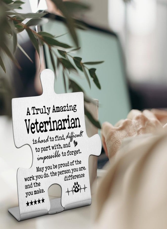 FOKCBOCM Veterinarian Gift Vet Tech Gifts, Vet Retirement Gift, Veterinarian Appreciation Gifts, A Truly Amazing Veterinarian, Best Veterinarian Thank You Gift Decorative Signs-DX244 - Image 2