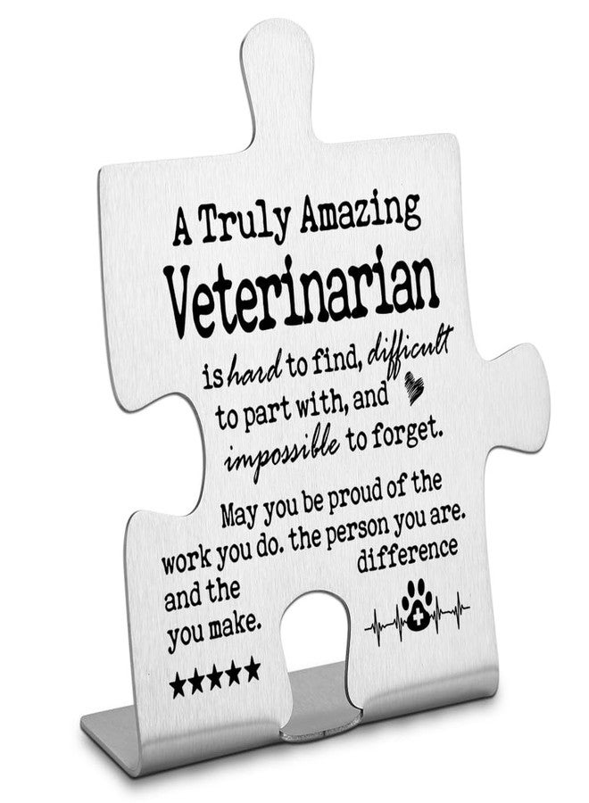 FOKCBOCM Veterinarian Gift Vet Tech Gifts, Vet Retirement Gift, Veterinarian Appreciation Gifts, A Truly Amazing Veterinarian, Best Veterinarian Thank You Gift Decorative Signs-DX244 - Image 1