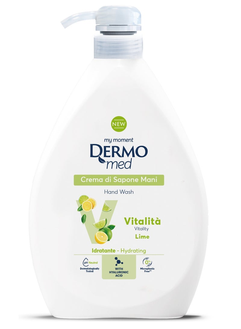 Dermomed Vitality Lime Liquid Hand Soap 600 ML - Image 1
