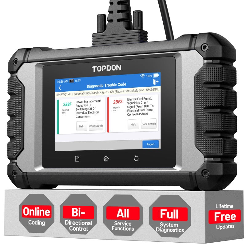 Topdon TOPDON ArtiDiag EU BiDirectional Scanner FullSystem Diagnostic Tool for MercedesBenz BMW VAG Group ECU Online Coding All Service Functions Active Test VAG Guidance Lifetime Free Update