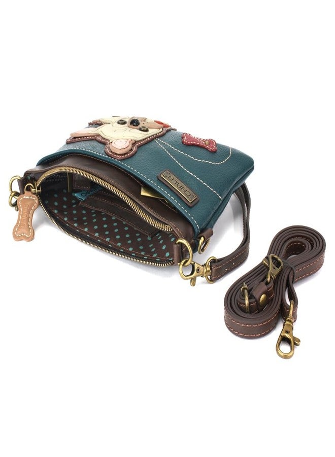 CHALA Mini Crossbody/Purse with Convertible Strap Stylish, Compact, Versatile - Wiener Dog - burgundy - Image 5