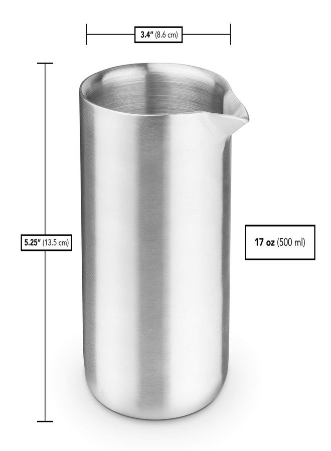 Final Touch Milk Frothing Pitcher for Coffee & Espressos - Double-Wall Insulated 304-Grade Stainless Steel (CAT131) - Image 4