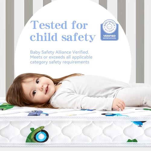 Tiankehan Premium Foam Baby Crib Mattress & Toddler Mattress–Breathable- 52" x 27.6" x 5",Non-Toxic, 100% Soft, Medium Firm Toddler Mattress Fits Standard Full-Size Crib and Toddler Beds - Image 5