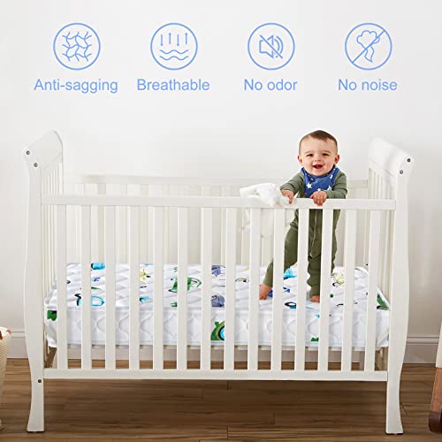 Tiankehan Premium Foam Baby Crib Mattress & Toddler Mattress–Breathable- 52" x 27.6" x 5",Non-Toxic, 100% Soft, Medium Firm Toddler Mattress Fits Standard Full-Size Crib and Toddler Beds - Image 2