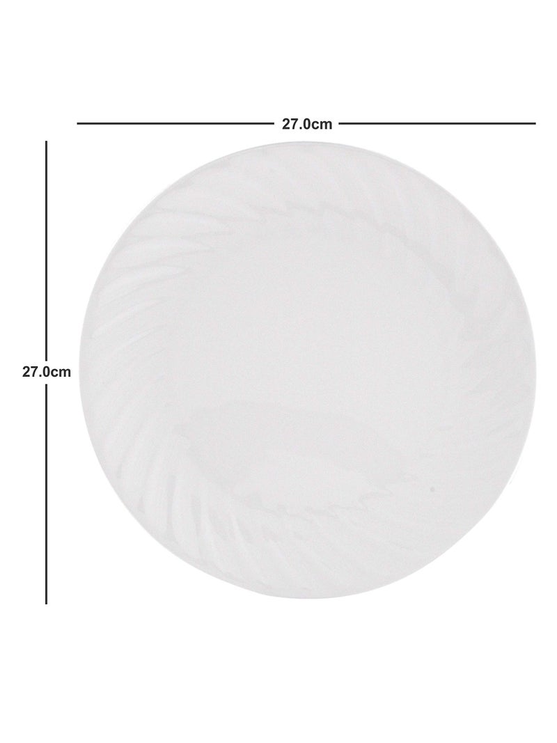 Goodhomes Bone China Full & Quarter Plate with Veg Bowl Set (Set of 12pcs) - Image 2