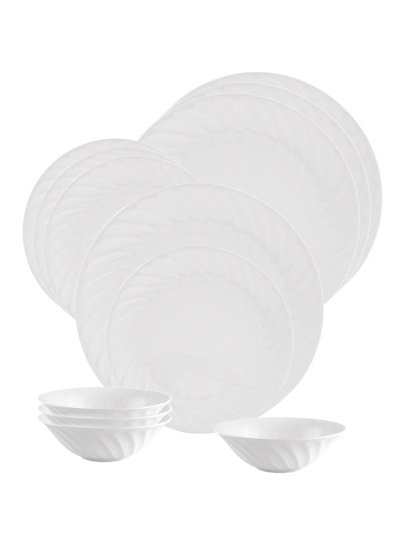 Goodhomes Bone China Full & Quarter Plate with Veg Bowl Set (Set of 12pcs) - Image 5