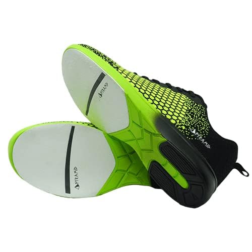 Pyramid Men's Path Lite Seamless Mesh Bowling Shoes - Black/Voltage Lime Size 9 - Image 4