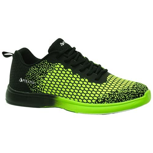 Pyramid Men's Path Lite Seamless Mesh Bowling Shoes - Black/Voltage Lime Size 9 - Image 2