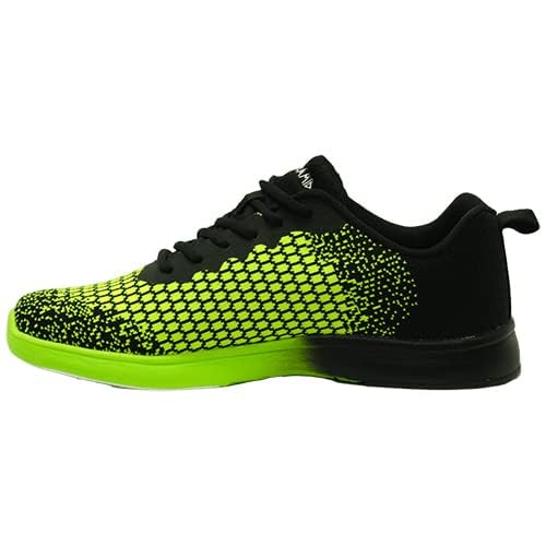 Pyramid Men's Path Lite Seamless Mesh Bowling Shoes - Black/Voltage Lime Size 9 - Image 3