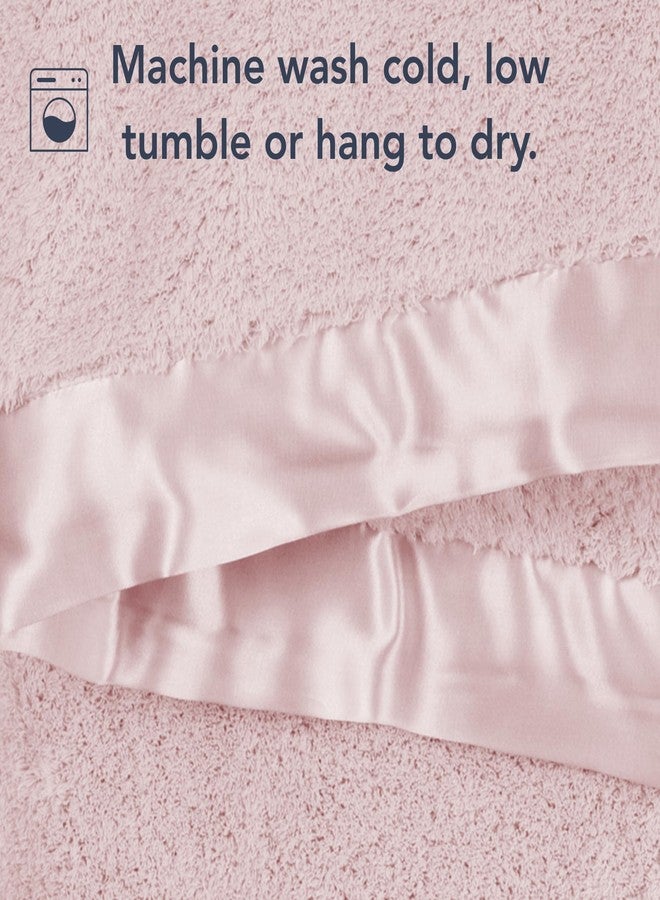 Little Giraffe Dusty Pink Chenille Baby Throw by Little Giraffe - Image 4