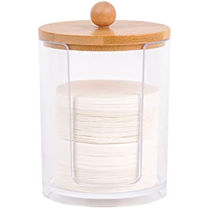 WATCHGET Espresso Paper Filter Holder With Lid Acrylic Coffee Filter Dispenser Compatible With 51Mm54Mm58Mm Round Paper Filters - Image 1