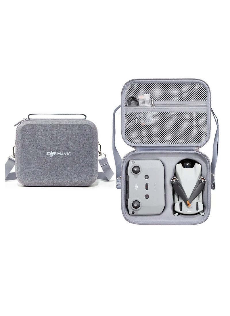 dji - Portable Mini 3 Carrying Case, Large Capacity Strong And Stable Eva Storage Shoulder Bag, Hard Shell Storage Bag Travel Handbag For DJI Mini 3 Drone Accessories, (Grey) - Image 1