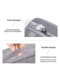 dji Portable Mini 3 Carrying Case, Large Capacity Strong And Stable Eva Storage Shoulder Bag, Hard Shell Storage Bag Travel Handbag For DJI Mini 3 Drone Accessories, (Grey)  - Image 3