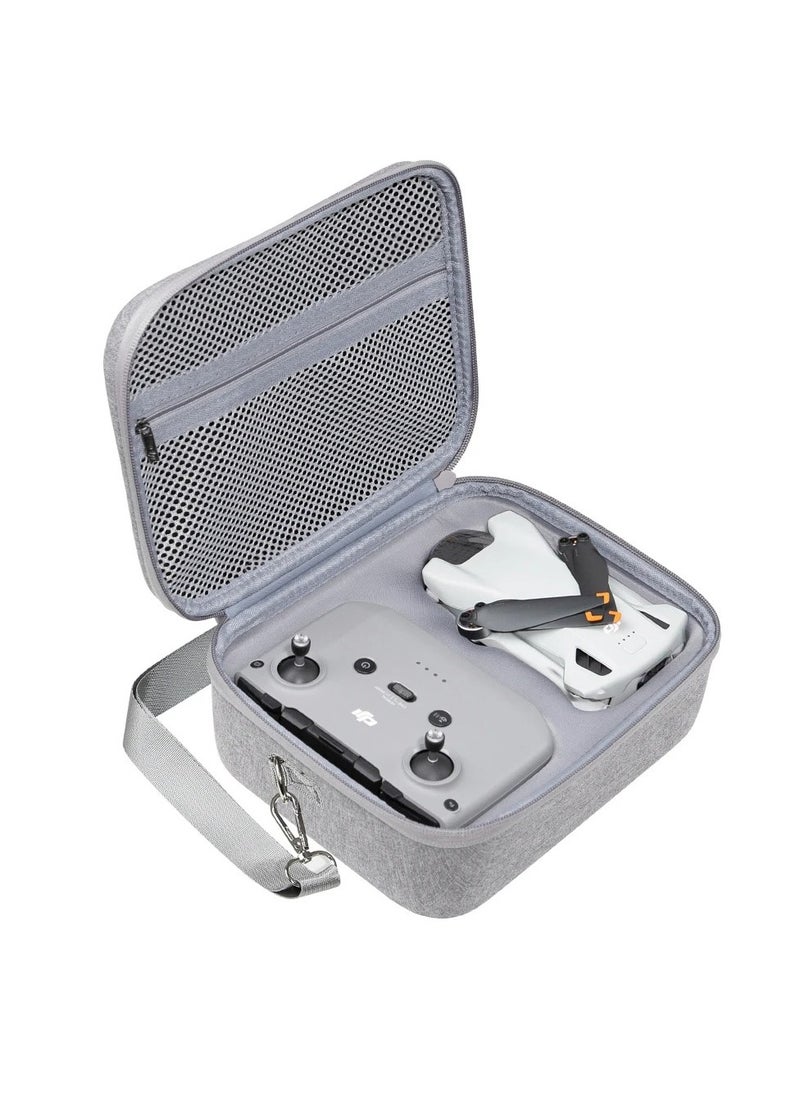 dji - Portable Mini 3 Carrying Case, Large Capacity Strong And Stable Eva Storage Shoulder Bag, Hard Shell Storage Bag Travel Handbag For DJI Mini 3 Drone Accessories, (Grey) - Image 1