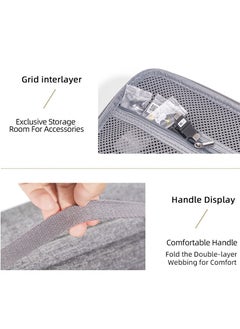 dji Portable Mini 3 Carrying Case, Large Capacity Strong And Stable Eva Storage Shoulder Bag, Hard Shell Storage Bag Travel Handbag For DJI Mini 3 Drone Accessories, (Grey)  - Image 4
