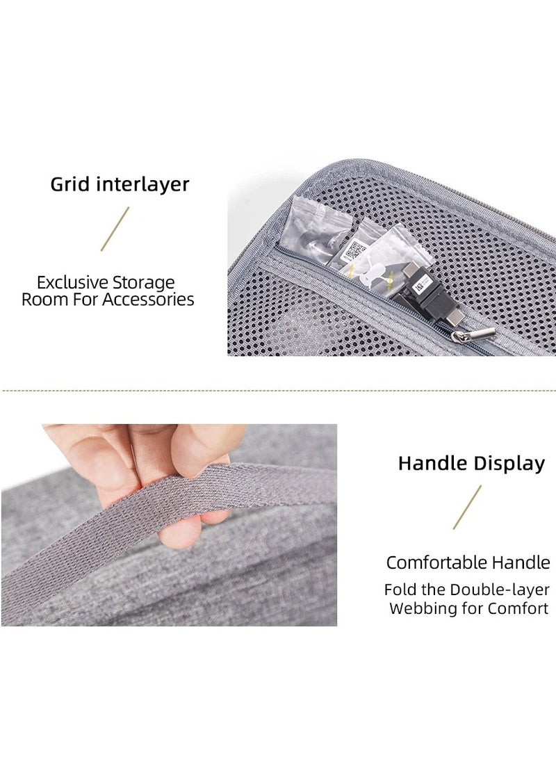 dji - Portable Mini 3 Carrying Case, Large Capacity Strong And Stable Eva Storage Shoulder Bag, Hard Shell Storage Bag Travel Handbag For DJI Mini 3 Drone Accessories, (Grey) - Image 1