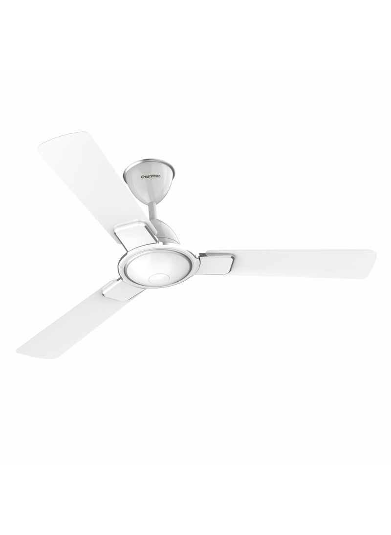 AIRUS AIRUS Great White BLDC ARTICA 1200mm48inch High speed 3 blade 32W BLDC Ceiling Fan 5 Star Pearl White  - Image 1