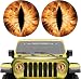 ColisPar Beast Eyes Headlight Decals Pair for Jeep 2024 New Eye Decal for Jeep Wranglers Headlights Car Accessories for Men Women 3D Round Eyes Headlight Decal Stickers for Truck Car Bumper Decoration 2pcs - Image 2