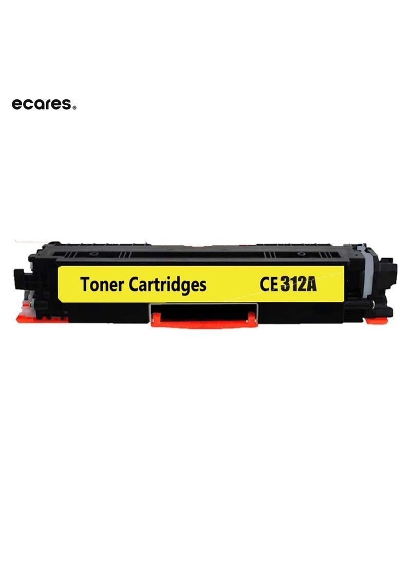 ECARES® CE312A Compatible Toner Cartridge  for HP Laserjet Pro CP1021 CP1025 CP1026nw LaserJet Pro 100 color MFP M175nw LaserJet Pro 200 M275NW (YELLOW) - Image 1
