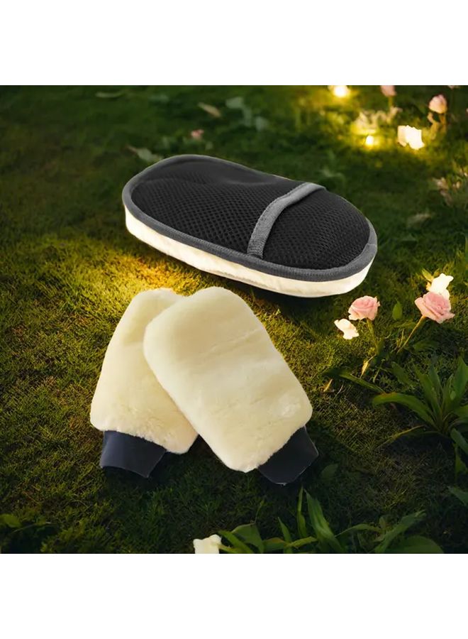 Soft Wool Car Cleaning Gloves Measuring 15 by 9 84 Inch 1pc - Image 2