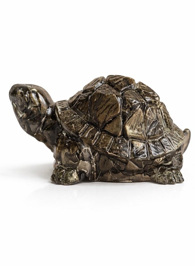 Gratify Pyrite Tortoise (Kachhua) - Wealth & Good Luck Crystal Turtle | Vastu Feng Shui Home Decor for Prosperity & Protection (2.7 x 1 Inch) - Image 1