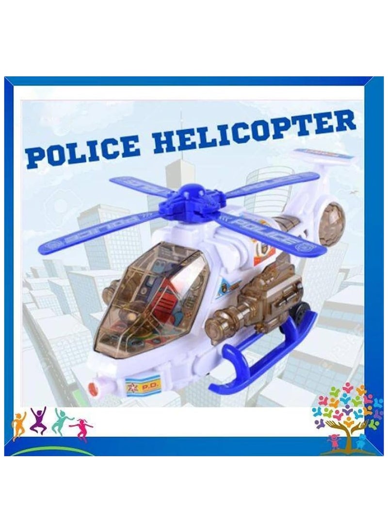 TOY GARDEN Police Helicopter Toy with Bump & Go Action – Light & Sound Educational Helicopter Toy for Kids Ages 3+ – Fun Gift for Boys & Girls  - Image 5