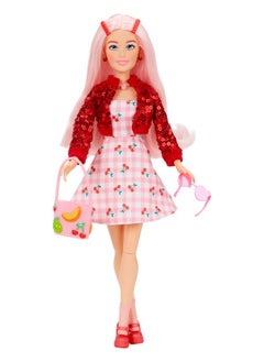 MGA Entertainment MGA Entertainment Dream Ella Extra Iconic Doll- Aria, 11.5" Fashion Doll with 9+ Americana Style Inspired Trendy Fashion Pieces, Light Pink Hair, Great Gift, Toy for Kids Ages 5+  - Image 1