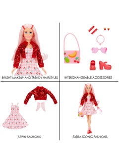 MGA Entertainment MGA Entertainment Dream Ella Extra Iconic Doll- Aria, 11.5" Fashion Doll with 9+ Americana Style Inspired Trendy Fashion Pieces, Light Pink Hair, Great Gift, Toy for Kids Ages 5+  - Image 5