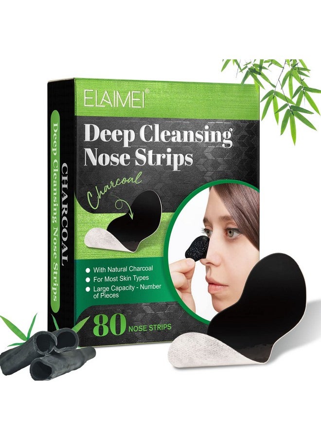 AGETITY - Nose Strips For Blackheads Pore Strips Blackhead Remover For Face Nose Blackhead Remover Strip Nose Pore Strips Black Head Remover For Women Men (80) - Image 1